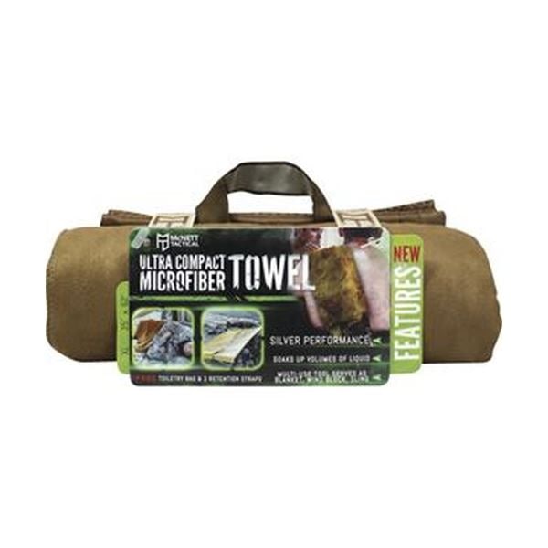 （まとめ）McNETTウルトラコンパクトマイクロファイバータオルバッグ コヨーテXL 44032 1個3セット