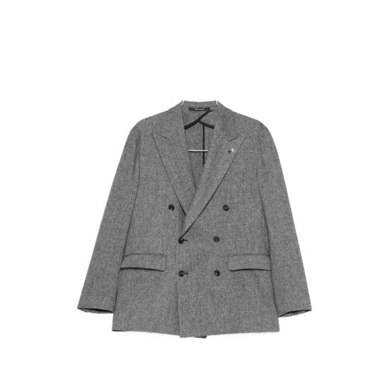 TAGLIATORE Men Suit Jackets 610017 1SNY10B N1253 BLACK WHITE
