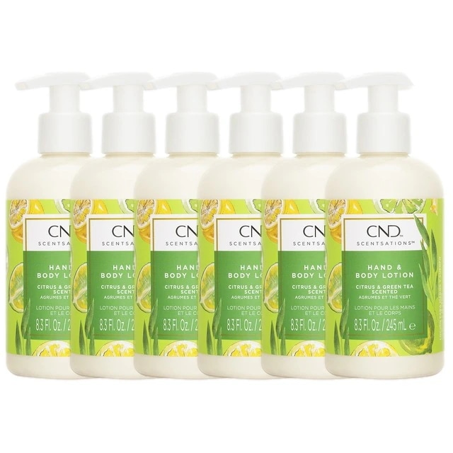 クリエイティブネイルデザイン（CND) センセーション ハンド＆ボディローション 245mlx 6 シトラス＆グリーンティー