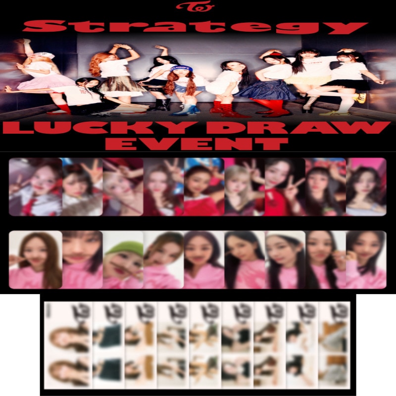 [2nd MUSICPLANT LUCKYDRAW 9EA/1SET]TWICE - STRATEGY / 14th Mini Album(NO ALBUM,ONLY PHOTOCARD] 11,315円