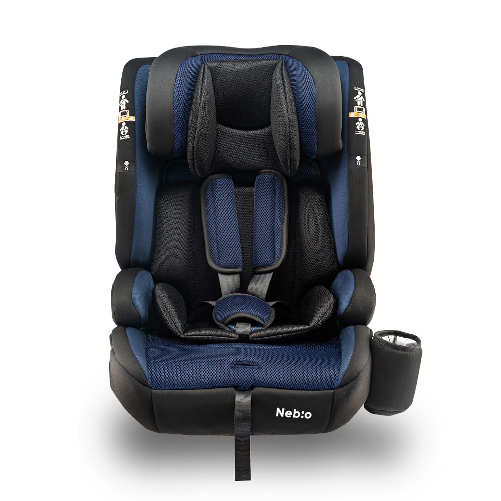 Nebio ネビオ【R129適合/ISOFIX固定 1歳から12歳 ロングユース 保温保冷ドリンクホルダー付き】ジュニアシート 長く使える 洗える 取付簡単 3way ポップピットG PoPPitG