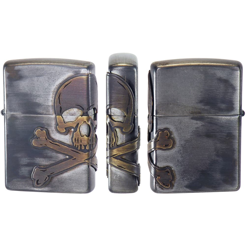 ZIPPO ジッポー ジッポライター アンティークスカル ヴィンテージ ドクロ 2AB-SKULL