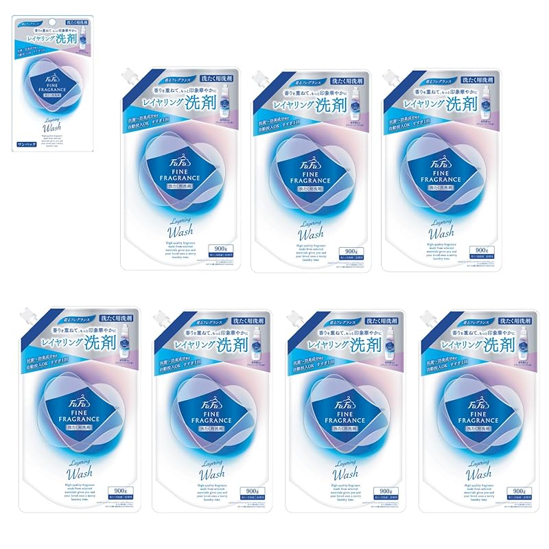 ファーファ 洗濯用 液体 洗剤 ファイン フレグランス レイヤリング ウォッシュ クラッシー ソープ の香り 詰替 (900g) 7個 セット 液体洗剤 ファインフレグランス レイヤリングウォッシュ 6,405円