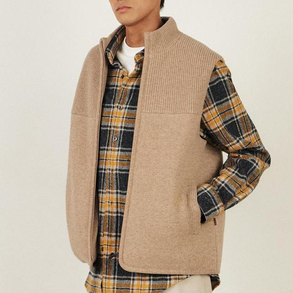 ウール100％パディングベスト__DLW1SWVE121I1