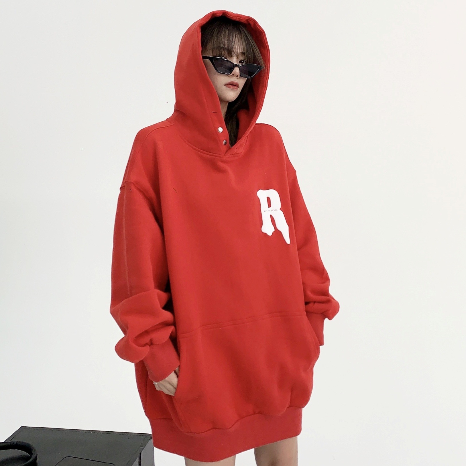 トップス パーカー 長袖 ミディアム丈 かわいい 大人可愛い きれいめ シンプル 上品 おしゃれ かっこいい カジュアル レトロ こなれ感 個性的 主役級 存在感 抜け感 秋 冬 ベーシック 6,698円