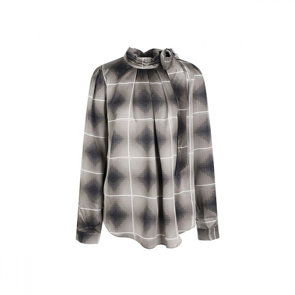 (ジョイナーズ) チェック柄リボンブラウス_JAAW2-CRB530