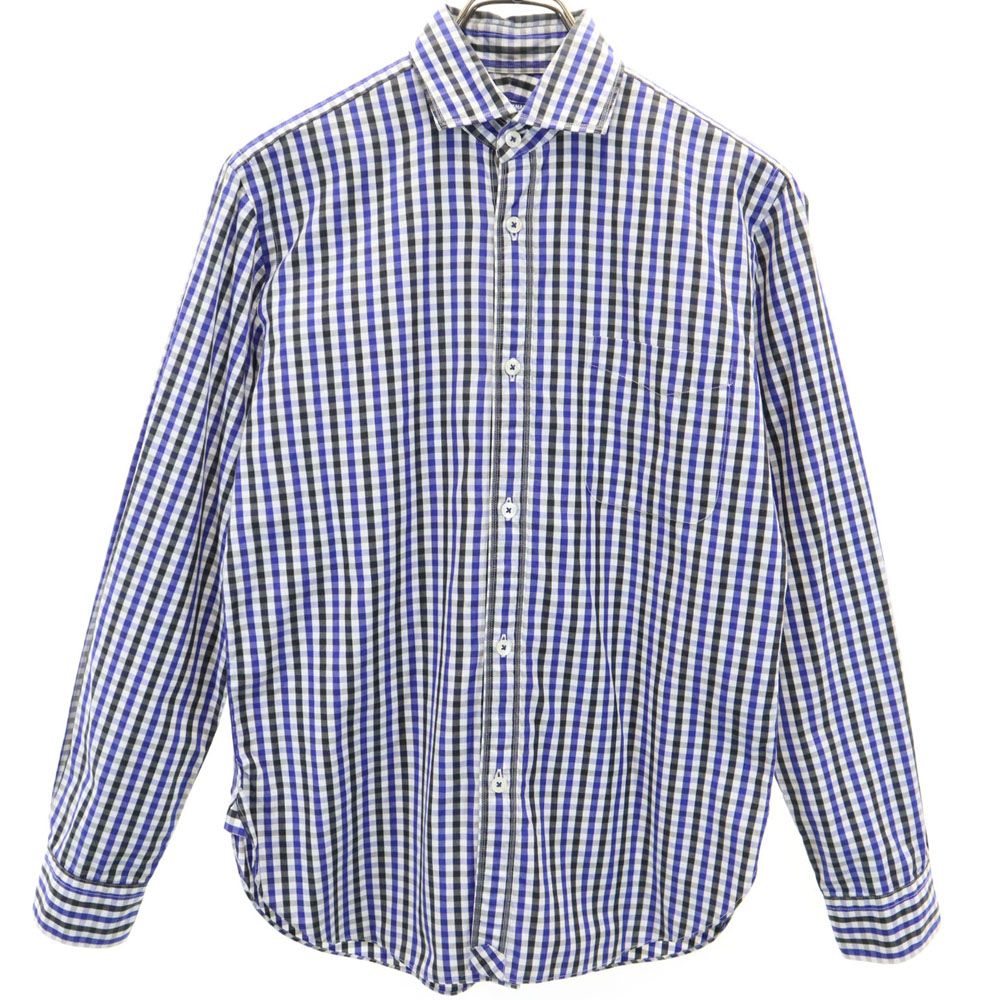 ジュンヤワタナベコムデギャルソン 00s 2008年 日本製 長袖 チェックシャツ SS ホワイト 他 JUNYA WATANABE COMME des GARCONS メンズ