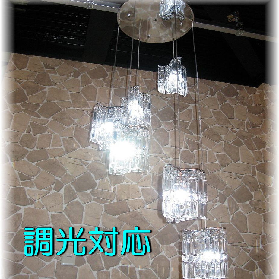 【LED付き！】 新品 超豪華！ 吹き抜け用 スワロフスキー風 クリスタル シャンデリア