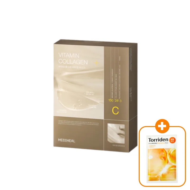 韓国コスメ メディヒール ダーマ シール マスク 10枚(弾力)(+トリデンセルメイジングビターC ブライトニングマスク1枚贈呈) ビタミン 美白 弾力 低刺激 マスクパック ゲルマスク