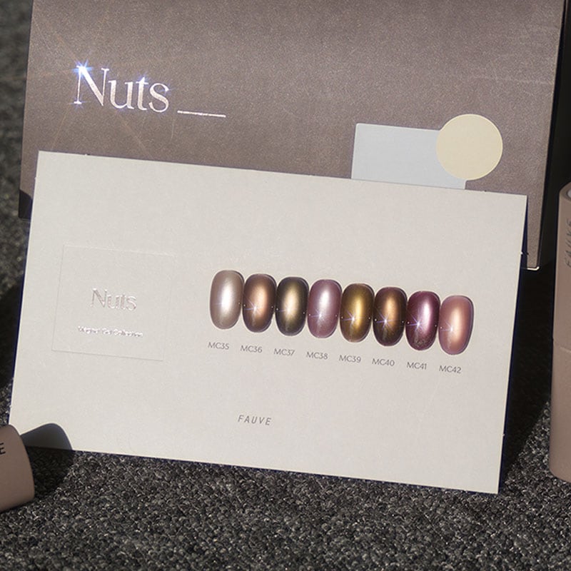 [FAUVE] 【Nuts : Magnet Gel Collection】 8色 セット / フォブ・ナッツ マグネットジェル （マグネットネイル）