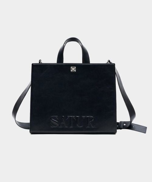 SATUR オールデイロゴミディ トートバッグ [マルチ]