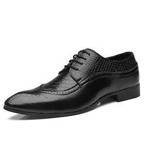 メンズビジネスシューズ靴防滑ソール革靴本革軽量通気性シューズ大きいサイズ紳士靴　歩きやすい　ストレートチップ