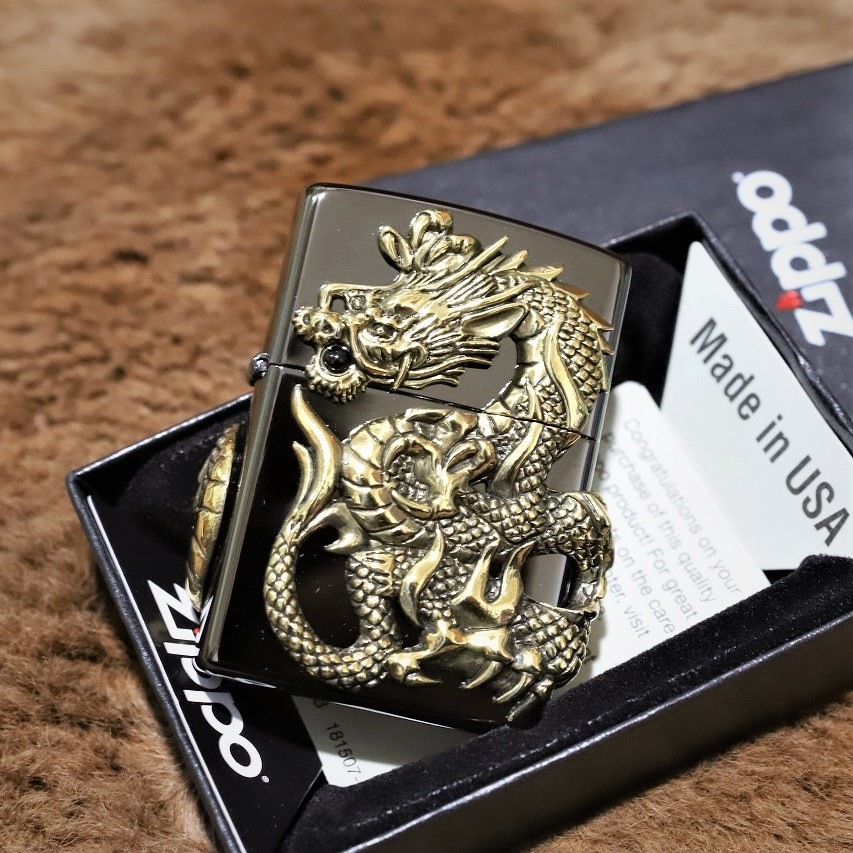 【限定】 ダブルドラゴン ブラック 黒 龍 竜 金 限定モデル 人気 プレゼント 開運じっぽ レア 限定じっぽ かっこいい じっぽ 双龍