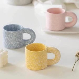 韓国雑貨 陶器のマグカップ カップルカップ カフェオレカップ 韓国の大人気