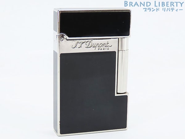 レアデュポンライン2モンパルナスダブルバーナーWバーナーローラーガスライターレザーケースセットブラックシルバー