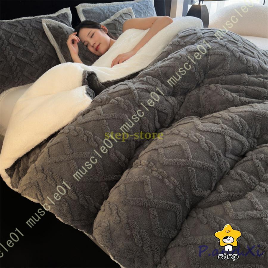 【特価提供】冬用ふとん 肌掛け布団 接触温感 厚手 柔らかい 丸洗い 軽量 あったか 保温 断熱 フランネル 静電気防止 掛けふとん あったか 毛布 毛布布団 暖かい04