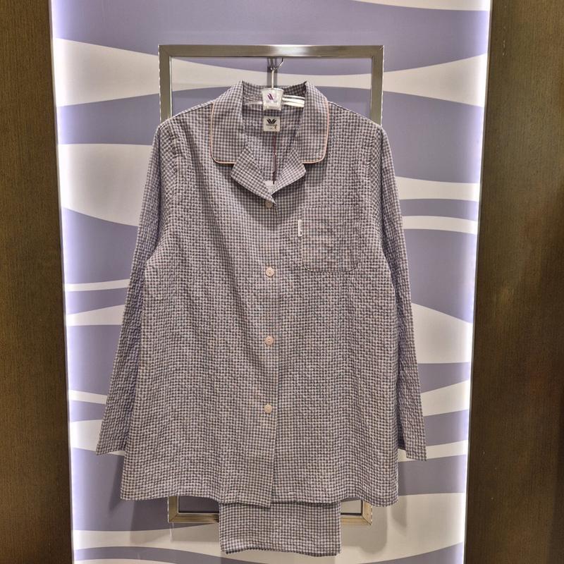[] WPA2513W 中間シーズン用先染め綿ヨルチェック 女性パジャマ