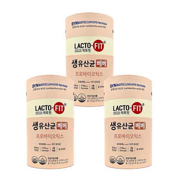 ラクトフィット 美味しい生乳酸菌べべ（ベイビー）2g（60包）／3本セット
