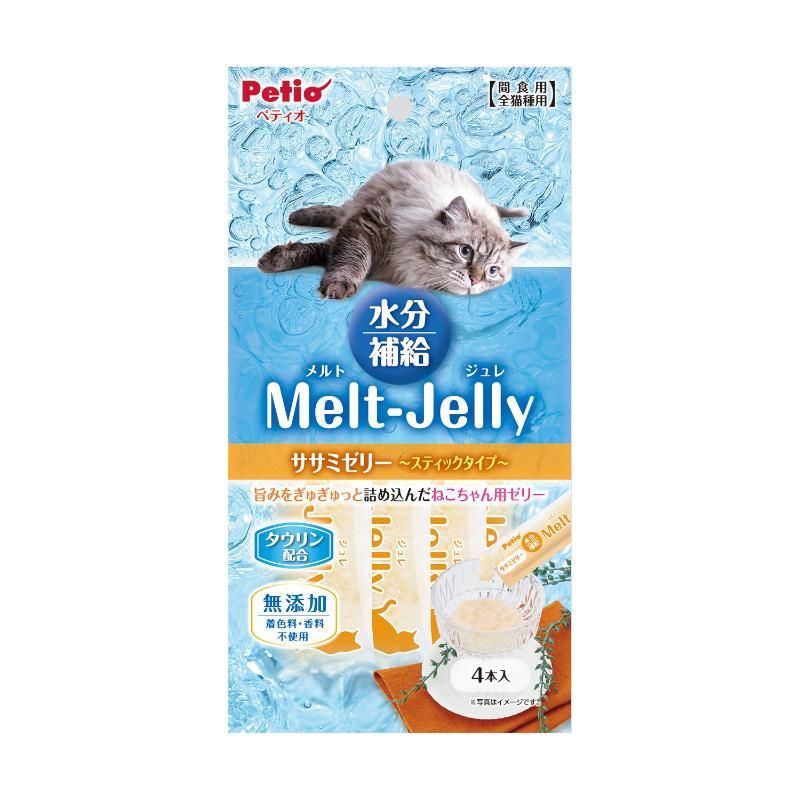 （まとめ買い）メルトジュレ 水分補給 ササミゼリー スティックタイプ 4本入 猫用おやつ [x20]