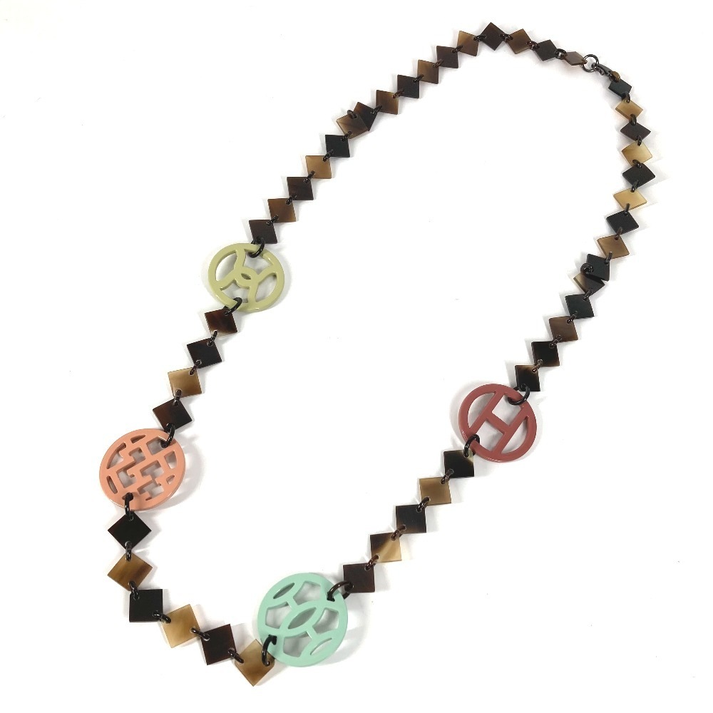 ネックレス コリエ ディーヴァ バッファローホーン collier deva corne de buffle ロゴ アクセサリー ロングネックレス バッファローホーン マルチカラー