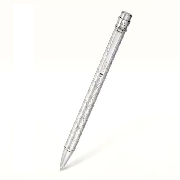 CARTIER OP000142（OP000200） SANTOS DE CARTIER BALLPOINT PEN サントス ドゥ カルティエ Cモチーフ ボールペン パラジウム フィニッシュ メタ