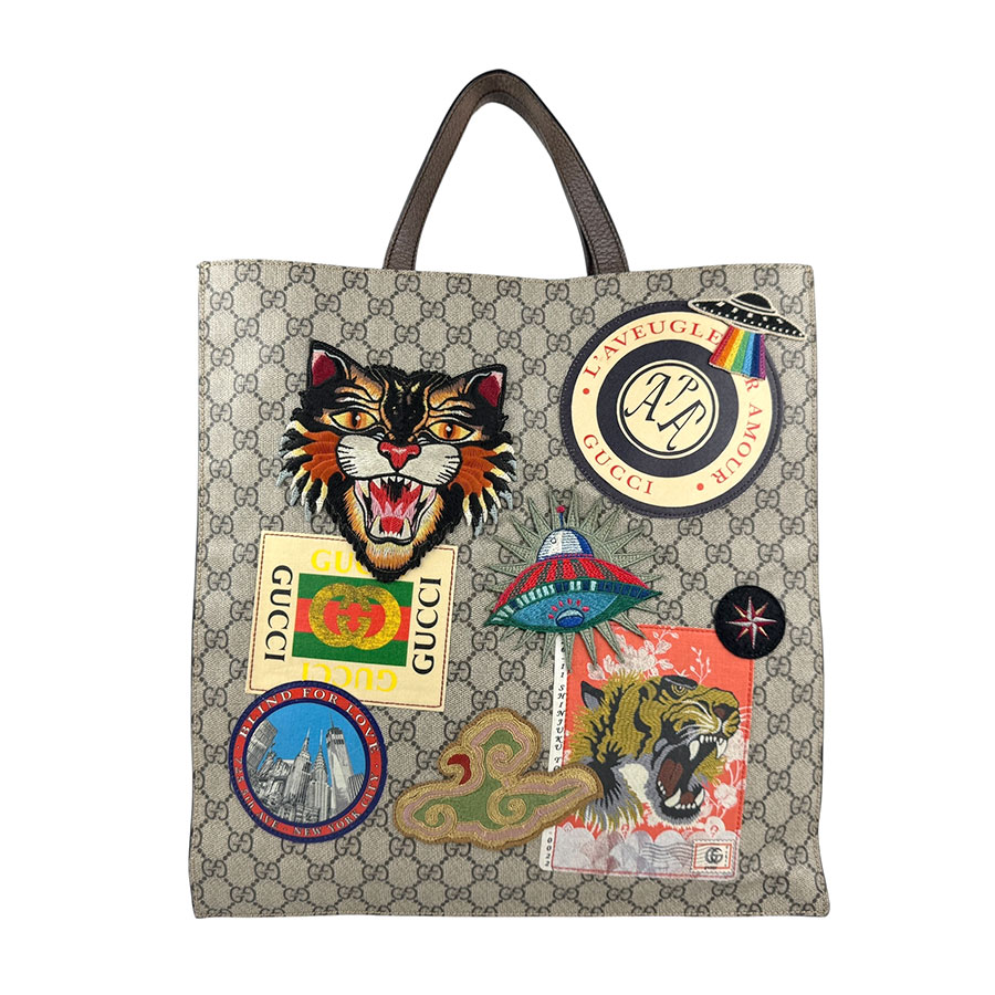 グッチ GUCCI ハンドバッグ ショルダーバッグ GGスプリームキャンバス ブラウン/マルチカラー ゴールド メンズ 474084 z5663