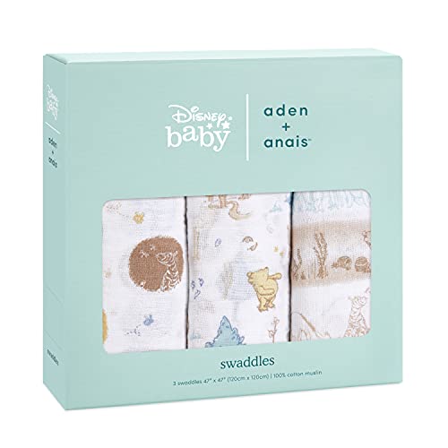 aden + anais(エイデンアンドアネイ) 日本正規品 おくるみ 3枚 セット 新生児 夜泣き対策 ガーゼ 赤ちゃん 出産祝い ベビー ギフト aden + anais Winnie in th 6,716円