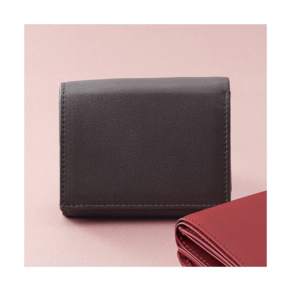 ディアスキン三つ折り札入れ チョコ K50910139