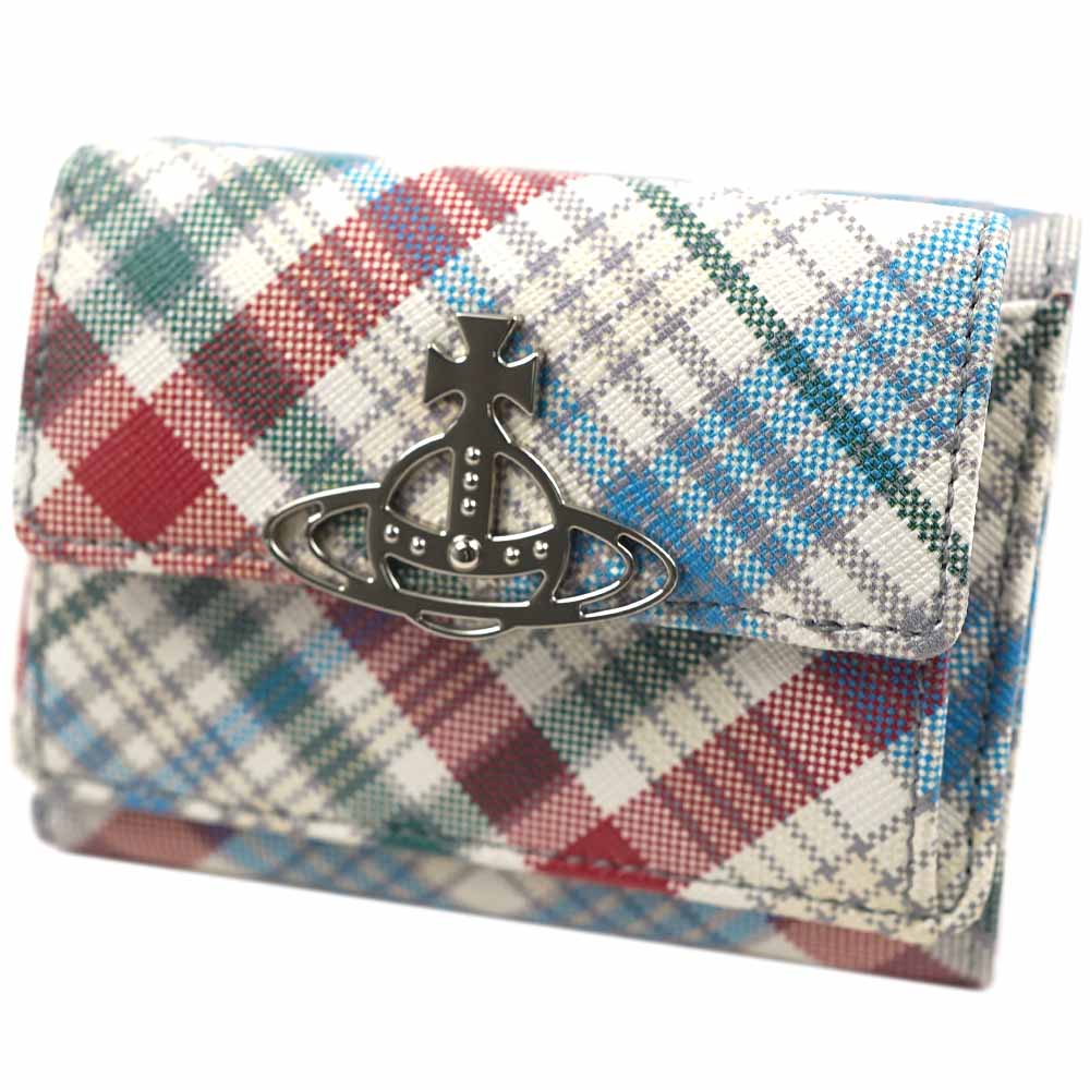 ヴィヴィアンウエストウッド 財布 三つ折り財布 ミニ財布 レデイース MADRAS CHECK Vivienne Westwood 52010013U-L0057-O101 23,944円