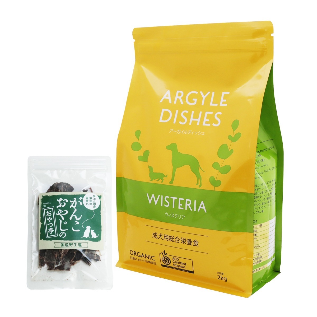 アーガイルディッシュ ドッグフードウィステリアアダルト 2kg【国産鹿肉ジャーキー付き(お試しサイズ)】 4,978円