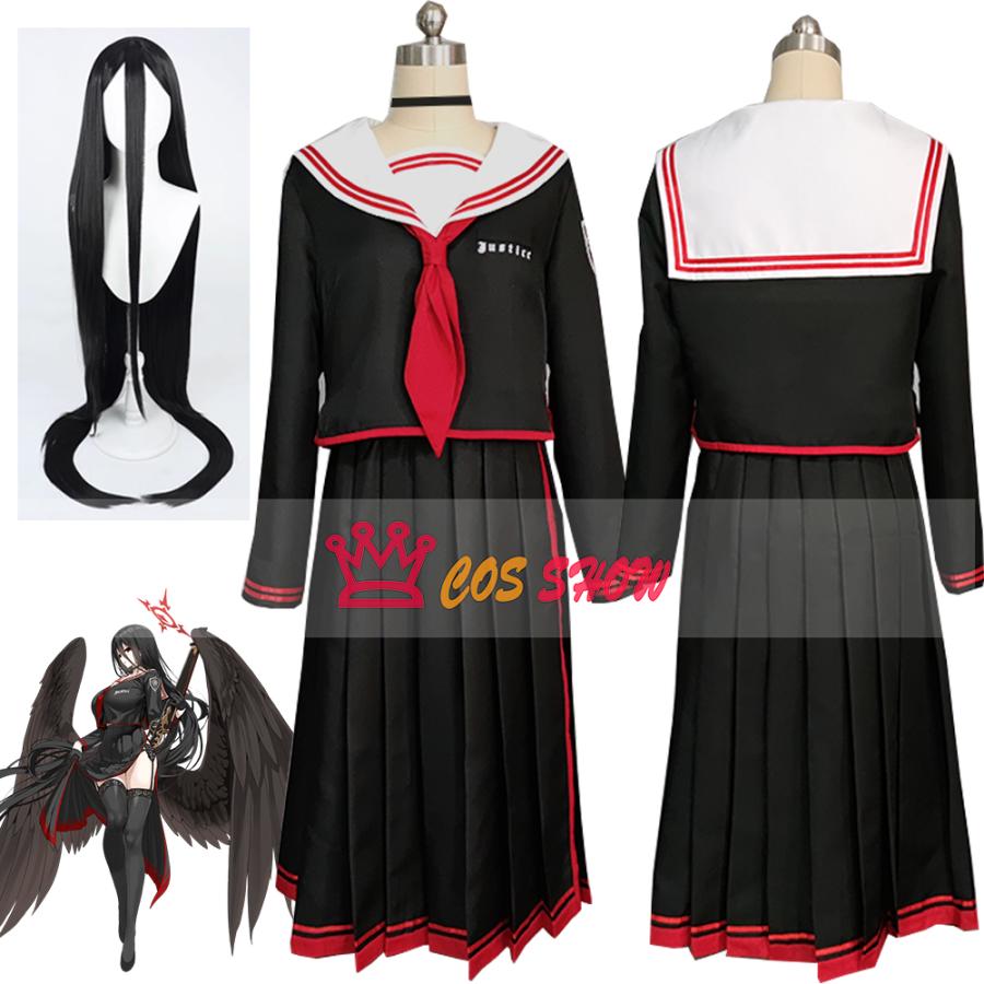 2025新品販売 ブルーアーカイブ Blue Archive 羽川ハスミ コスプレ衣装 セーラー服 cosplay 仮装 ウィッグ能 イベント クリスマス ハロウィン ステージ 文化祭 学園祭