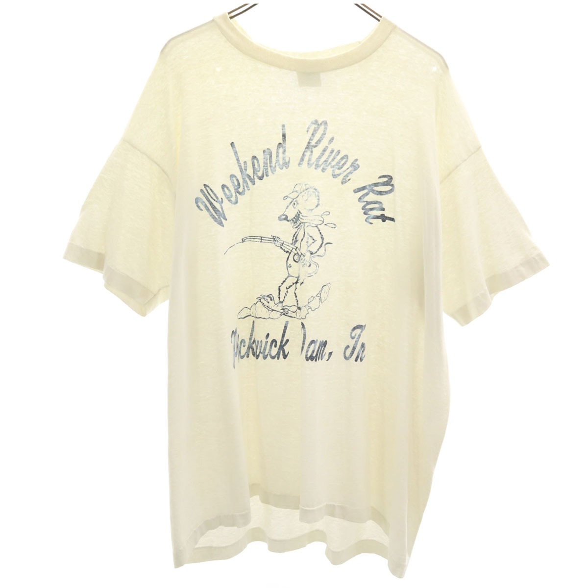 90s BEST USA製 オールド 半袖 Tシャツ XXL ホワイト シングルステッチ ビッグサイズ メンズ 古着