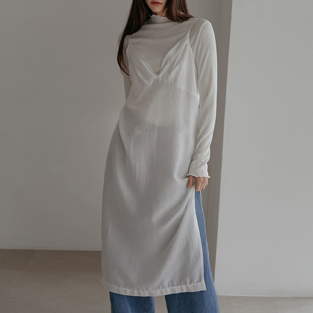 エロンテンセルシースルービスティエロングワンピース