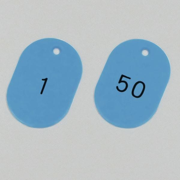 番号小判札 小判札604-SB（150） カラー：スカイブルー [50枚1組]