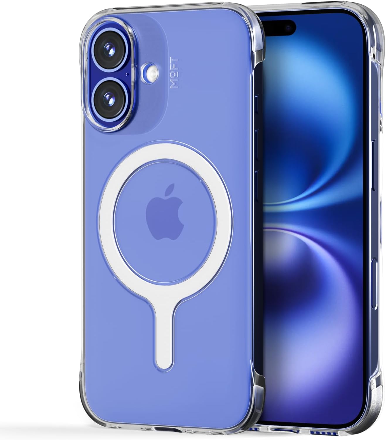 MOFT 直営店iPhone 16 用 ケース クリア 黄ばみなし超薄型 軽量magsafe対応 マグネット搭載 耐衝撃 落下防止 アイフォン16 ケース アイホン16対応 スマホケース カバー 米軍