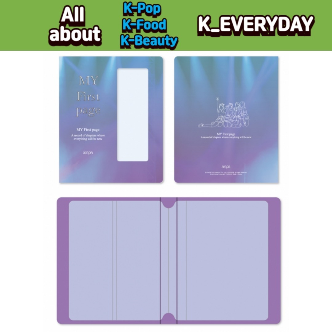 aespa 4cut photo Collect book 2024 [aespa : MY First page] POP-UP OFFICIAL MD 並行輸入純正品