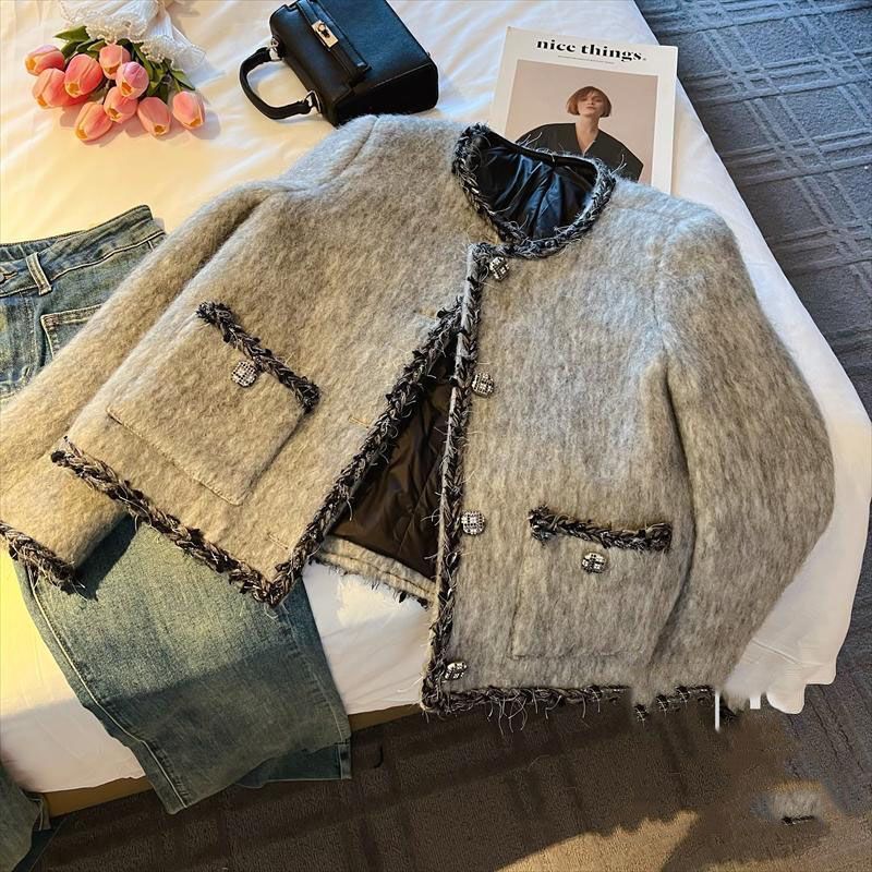 フレンチスタイルダウンジャケットグレースモールフレグランスジャケット女性のための2025秋冬新作ダウンジャケットトップ 5,273円