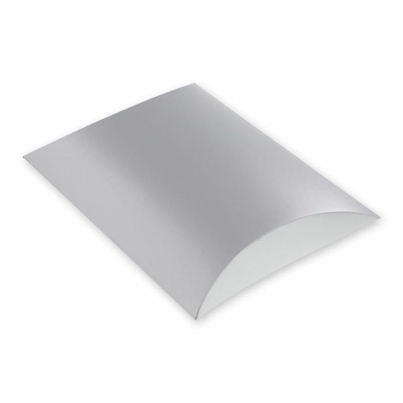 （まとめ買い）シモジマ HEIKO 箱 ギフトボックス ギフトボックス AX型（ピローボックス） AX-13 銀 10枚 内寸250x270x高60mm 006899930 [x3セット]