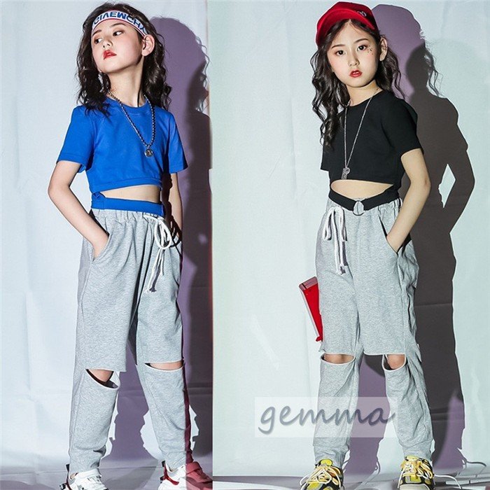 キッズダンス衣装 ジャッズ 韓国風 セットアップ ヒップホップ 女の子 激安通販 パンツ 人気の新作 ストリート ｔシャツ