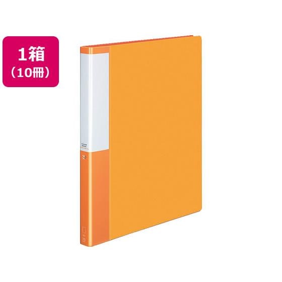 クリヤーブック POSITY差替式A4 30穴背幅27 オレンジ10冊 コクヨ P3ﾗ-L720NYR