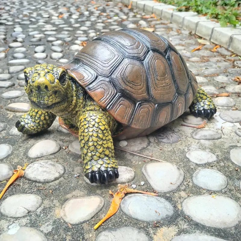オブジェ 亀 癒し リアル 造形 おしゃれ かわいい インテリア 置物 オーナメント 動物 アニマル 装飾品 新築祝い ギフト プレゼント 4-7