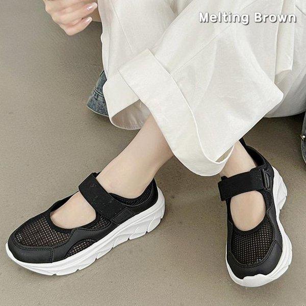 女性用メッシュスニーカー メリージェーンシューズ RM82