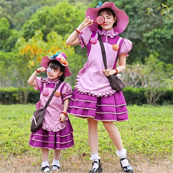2025ハロウィン コスプレ 衣装 悪魔 魔女 仮装 コスチューム 小悪魔 魔法少女 パーティーグッズ こすぷれ キッズ ワンピース 子供用 可愛い 大きサイズ 大人 レディース ハロウイン ママ 子