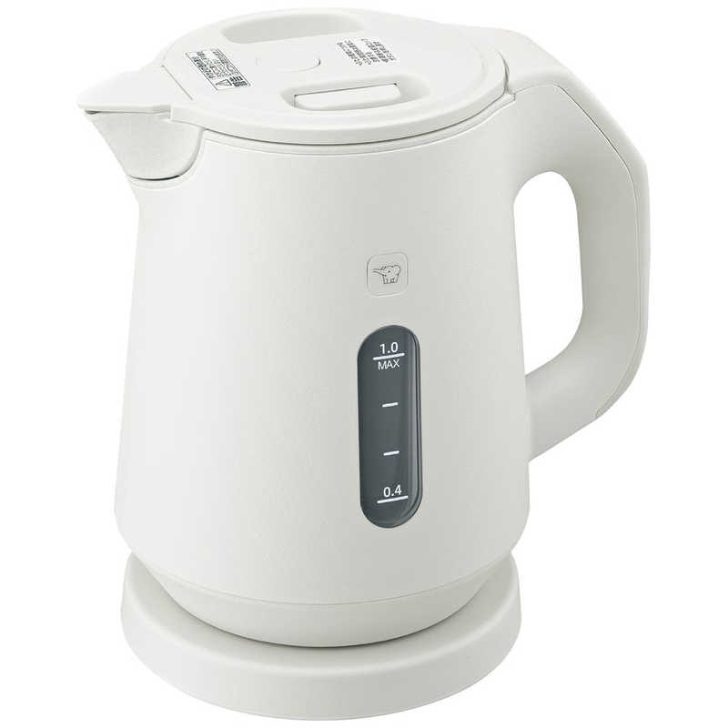 象印マホービン　ZOJIRUSHI　電気ケトル 1.0L ペールホワイト　CK-KA10