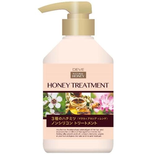 熊野油脂 ディブ 3種のハチミツトリートメント 本体 (マヌカ・アカシア・レンゲ) 450ml 20本セット 【ケース販売】