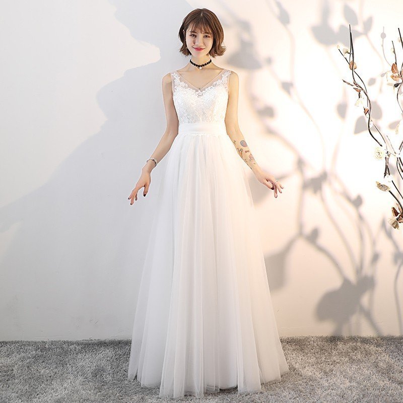 ウエディングドレス 安い aライン ブライダル ウェディングドレス ロング 花嫁 結婚式 パーティー