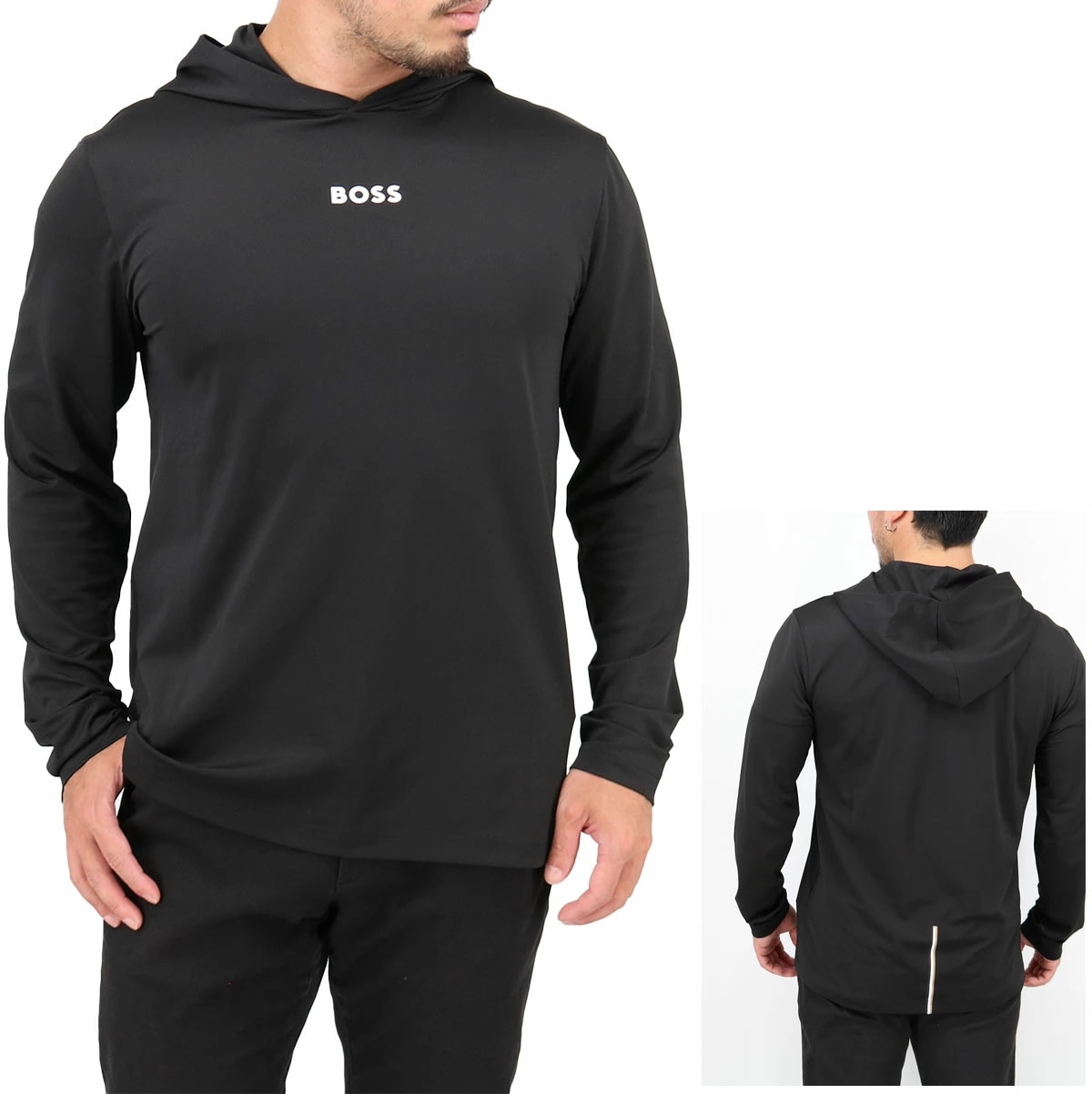 50544495 メンズフード付きカットソー フーディー Scott Active パーカー 薄手 長袖 ロゴ プルオーバー スポーツ ジム