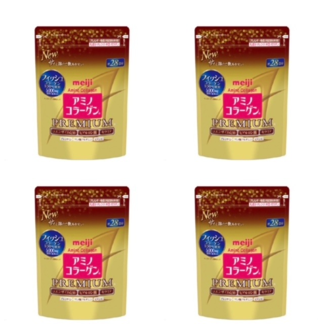 アミノコラーゲン プレミアム 約28日分 196g×4袋 明治 アミノ