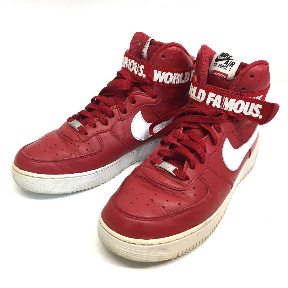 Supreme シュプリーム スニーカー エアフォース1 ハイカットスニーカー ナイキシュプリーム 2014 NIKE SUPREME AIR FORCE 1 HIGH SUPREME SP レザー