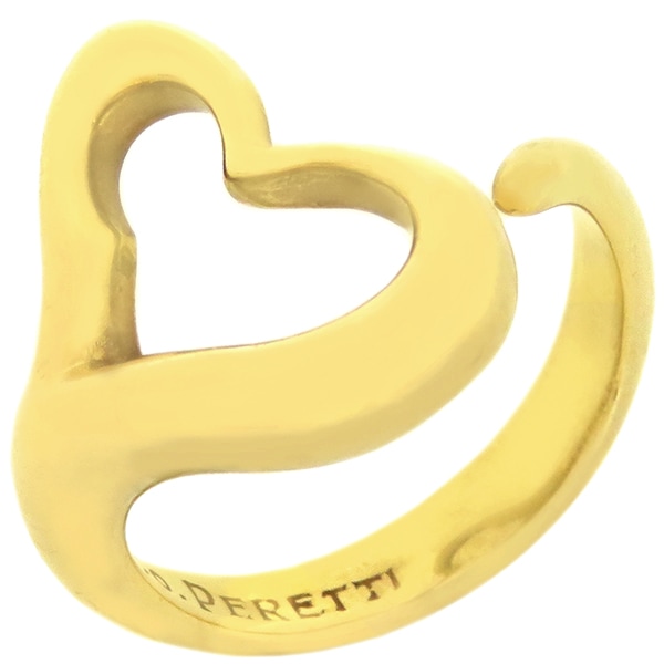 ティファニー Tiffany & Co リング 指輪 オープンハート K18YG イエローゴールド T＆Co. 750 750YG エルサ ペレッティ 7号【中古】 65,034円